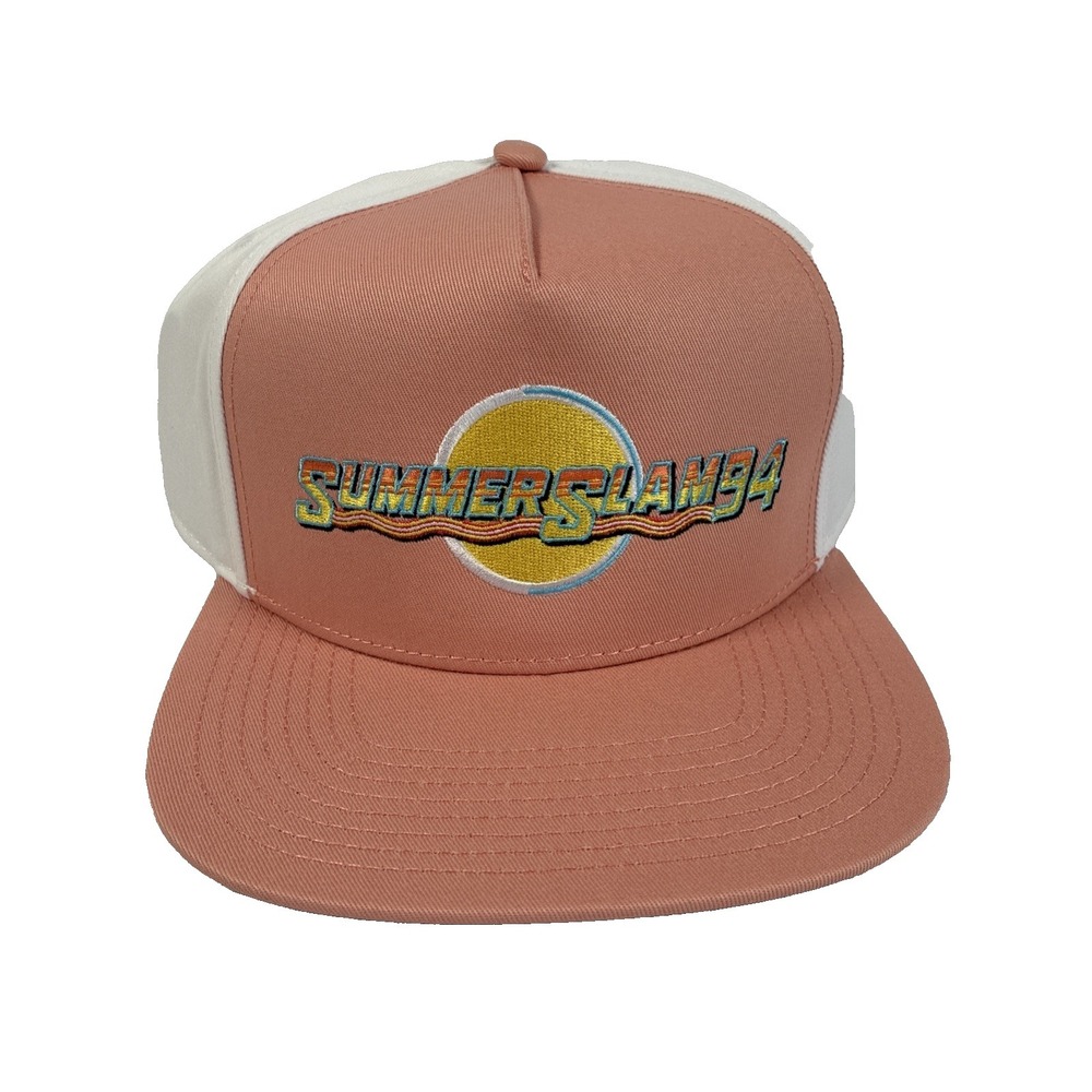 SummerSlam Ripple Junction 94 Snapback Hat Orange Cap WWE NWT Wrestling Snapback